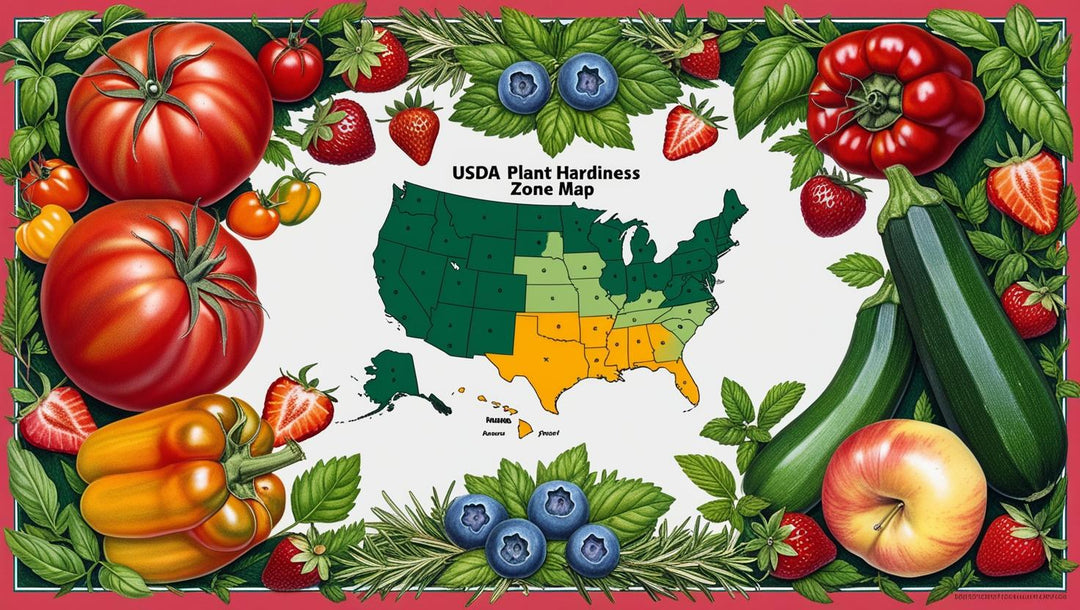 usda plant hardiness zone for herbs, fruits, and vegetable seeds